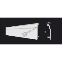 Плинтус широкий Decor Dizayn DD102 Полистирол 2000*102*23,4 мм